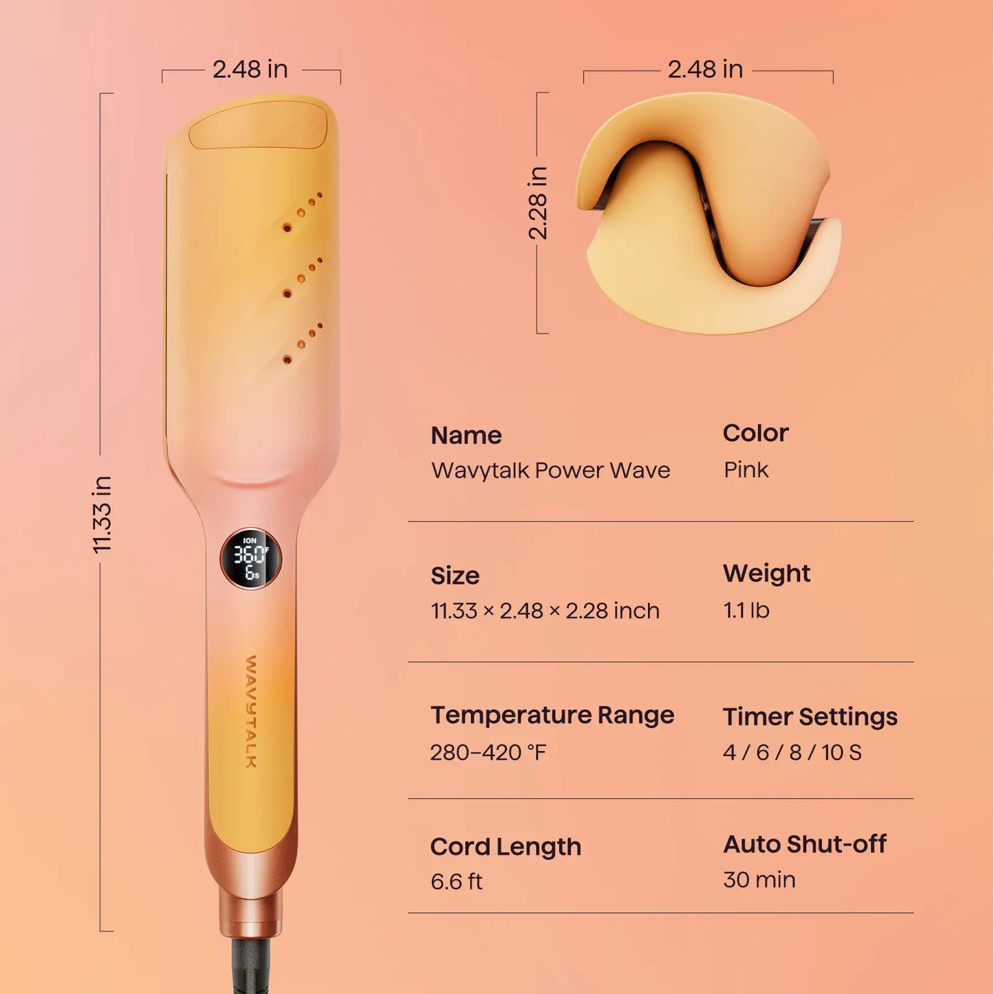 3-Barrel Hair Waver Bundle – Effortless Beach Waves with Less Frizz & Heat Damage