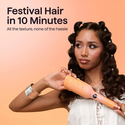 3-Barrel Hair Waver Bundle – Effortless Beach Waves with Less Frizz & Heat Damage