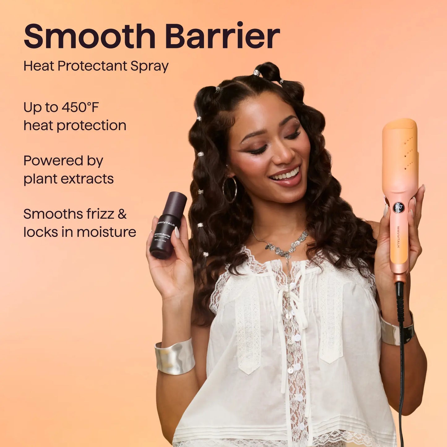 3-Barrel Hair Waver Bundle – Effortless Beach Waves with Less Frizz & Heat Damage